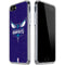 NBA Charlotte Hornets Distressed-Purple iPhone SE (2nd & 3rd Gen) Clear Case