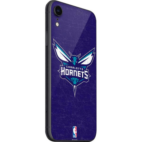 NBA Charlotte Hornets Distressed-Purple iPhone SE (2nd & 3rd Gen) Skin