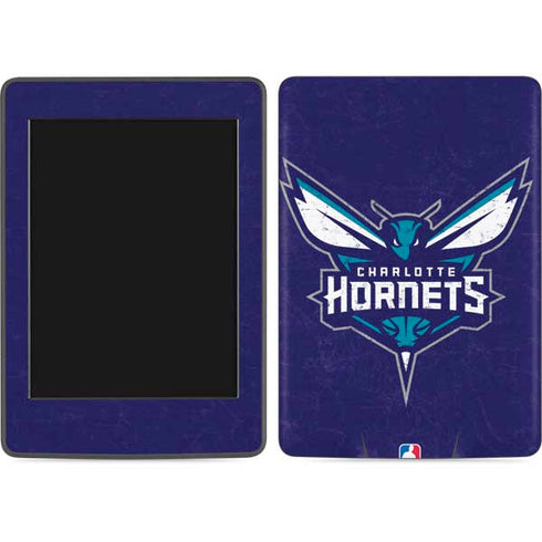 NBA Charlotte Hornets Distressed-Purple Amazon Kindle Skin