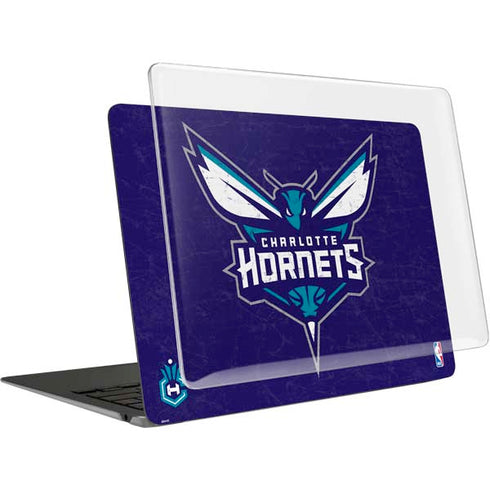 NBA Charlotte Hornets Distressed-Purple MacBook Air 13in M1 (2021) Case plus Skin