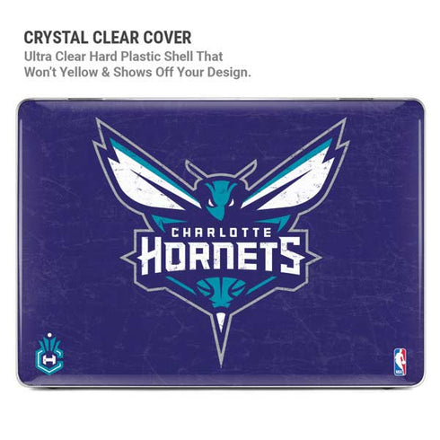 NBA Charlotte Hornets Distressed-Purple MacBook Air 15in (2023-2025) Case plus Skin