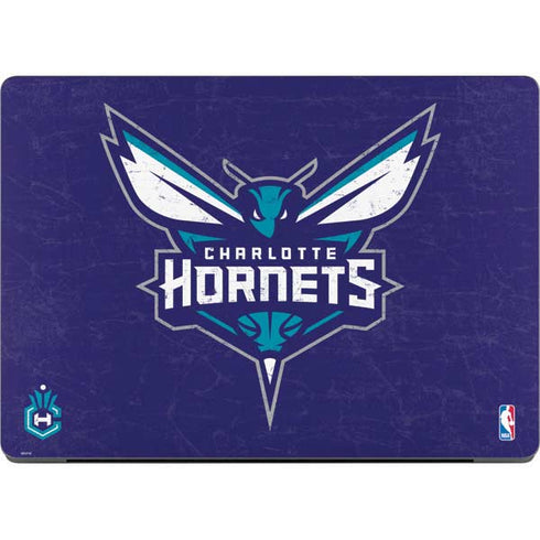 NBA Charlotte Hornets Distressed-Purple MacBook Pro 14in (2021-24) Skin