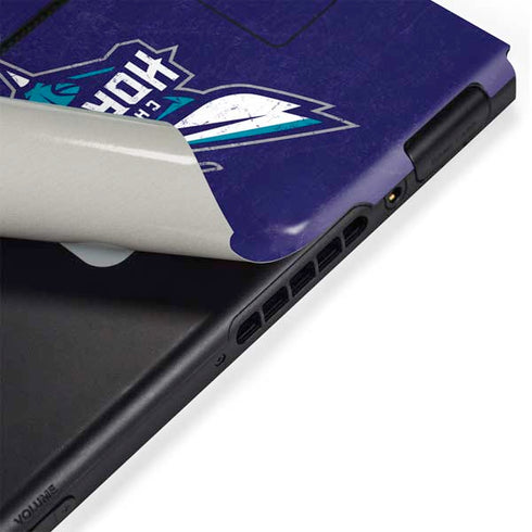 NBA Charlotte Hornets Distressed-Purple Nintendo Switch Bundle Skin