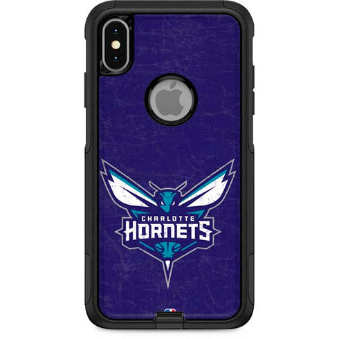 NBA Charlotte Hornets Distressed-Purple Otterbox Commuter iPhone Skin