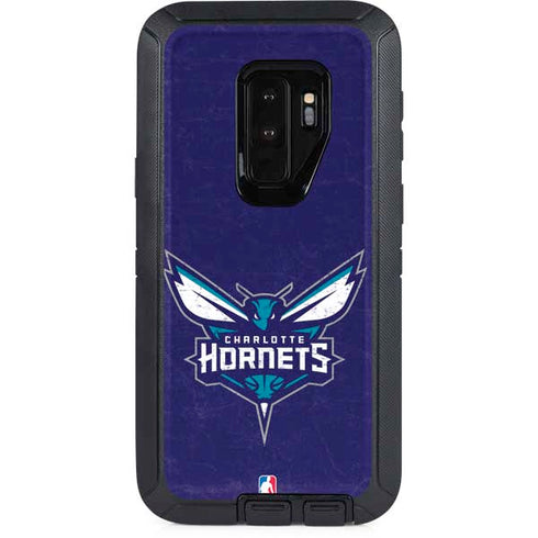 NBA Charlotte Hornets Distressed-Purple Otterbox Defender Galaxy Skin