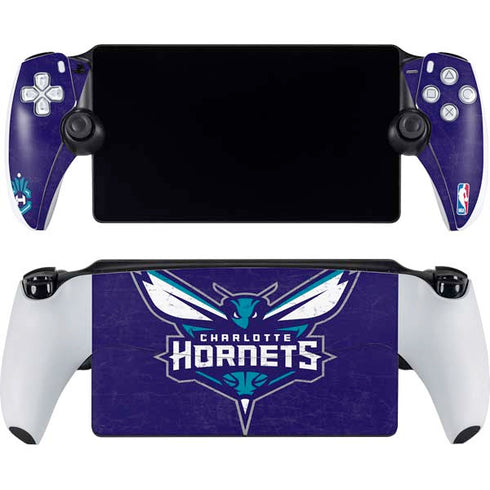 NBA Charlotte Hornets Distressed-Purple PlayStation Portal Remote Player Skin
