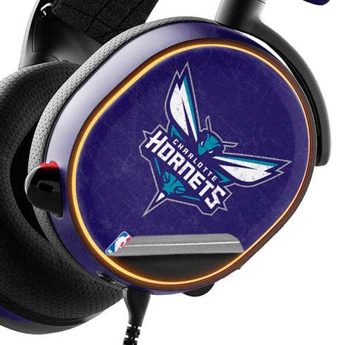 NBA Charlotte Hornets Distressed-Purple SteelSeries Arctis 3 Skin