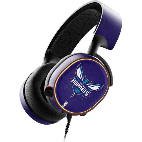 NBA Charlotte Hornets Distressed-Purple SteelSeries Arctis 5 Skin