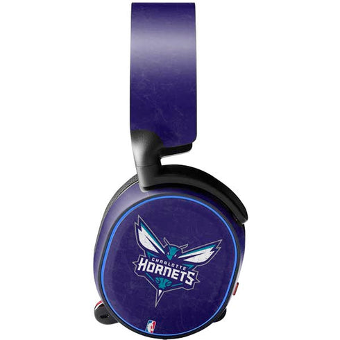 NBA Charlotte Hornets Distressed-Purple SteelSeries Arctis 5 Skin