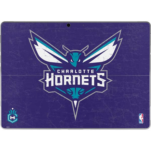 NBA Charlotte Hornets Distressed-Purple Surface Pro 8 Skin