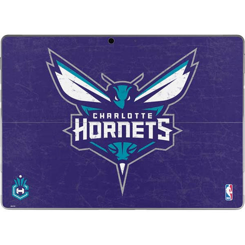 NBA Charlotte Hornets Distressed-Purple Surface Pro 9 Skin