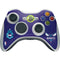 NBA Charlotte Hornets Distressed-Purple Xbox 360 Wireless Controller Skin