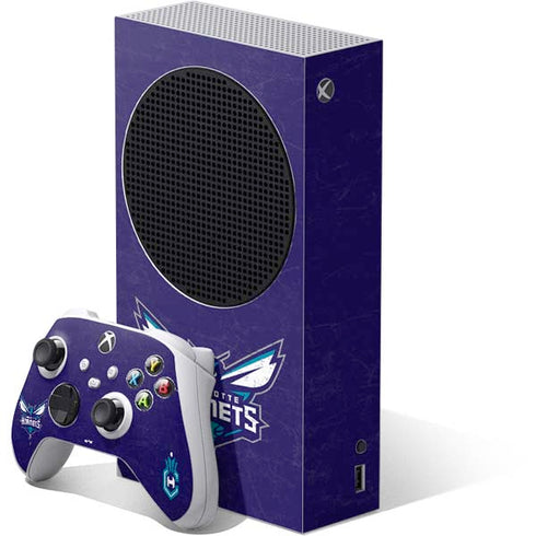 NBA Charlotte Hornets Distressed-Purple Xbox Series S Skins