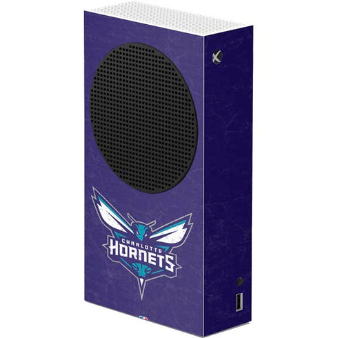 NBA Charlotte Hornets Distressed-Purple Xbox Series S Console Skin