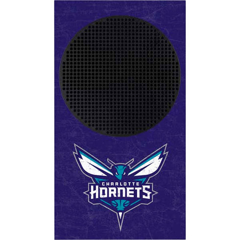 NBA Charlotte Hornets Distressed-Purple Xbox Series S Console Skin