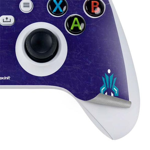 NBA Charlotte Hornets Distressed-Purple Xbox Series S Controller Skin