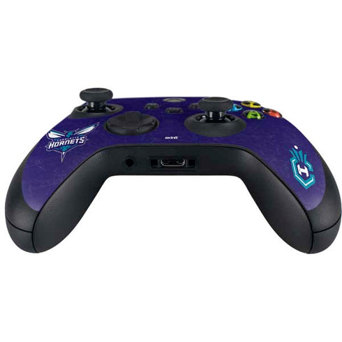 NBA Charlotte Hornets Distressed-Purple Xbox Series X Controller Skin