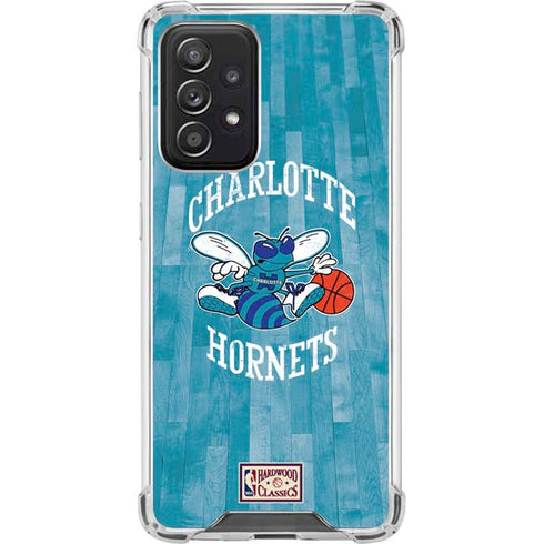 NBA Charlotte Hornets Hardwood Classics Galaxy A52 5G Clear Case
