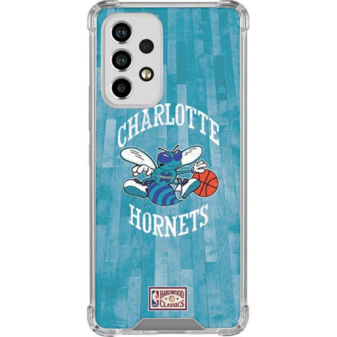 NBA Charlotte Hornets Hardwood Classics Galaxy A53 5G Clear Case