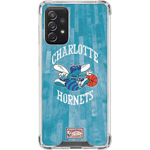 NBA Charlotte Hornets Hardwood Classics Galaxy A72 5G Clear Case
