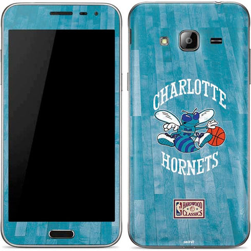 NBA Charlotte Hornets Hardwood Classics Galaxy J3 Skin
