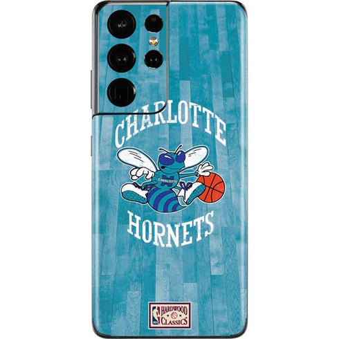 NBA Charlotte Hornets Hardwood Classics Galaxy S21 Ultra 5G Skin