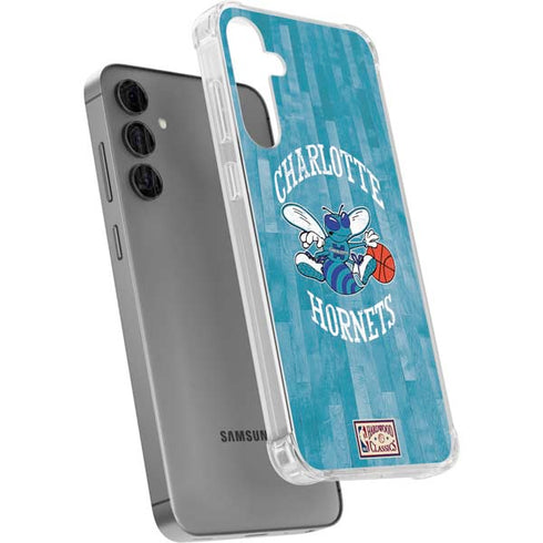 NBA Charlotte Hornets Hardwood Classics Galaxy S24 Plus Clear Case