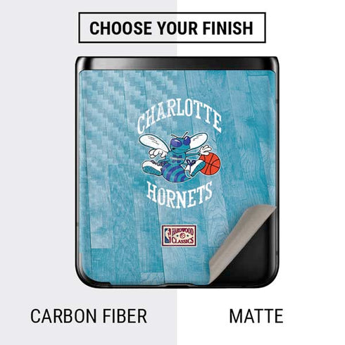 NBA Charlotte Hornets Hardwood Classics Galaxy Z Flip Skin