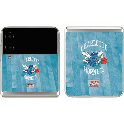 NBA Charlotte Hornets Hardwood Classics Galaxy Z Flip3 5G Skin