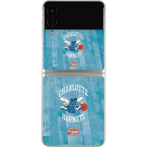 NBA Charlotte Hornets Hardwood Classics Galaxy Z Flip3 5G Skin