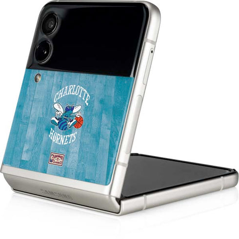 NBA Charlotte Hornets Hardwood Classics Galaxy Z Flip3 5G Skin