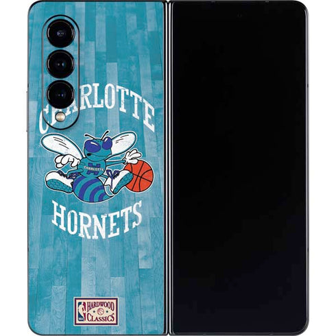NBA Charlotte Hornets Hardwood Classics Galaxy Z Fold4 5G Skin