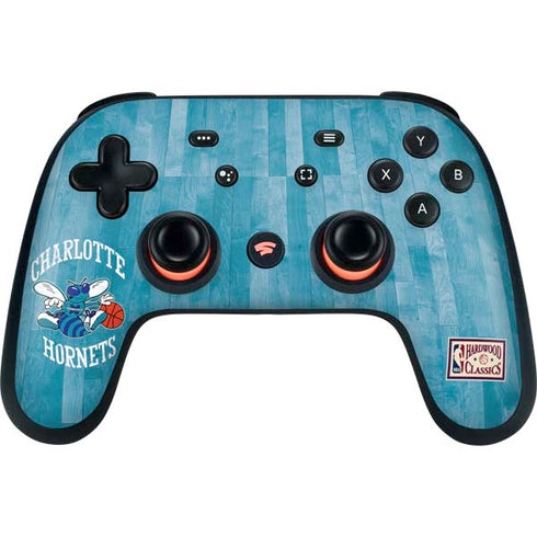 NBA Charlotte Hornets Hardwood Classics Google Stadia Controller Skin