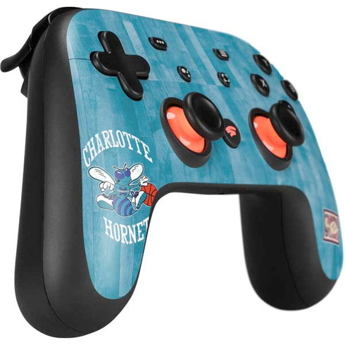 NBA Charlotte Hornets Hardwood Classics Google Stadia Controller Skin