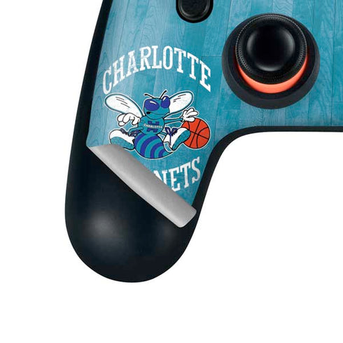 NBA Charlotte Hornets Hardwood Classics Google Stadia Controller Skin