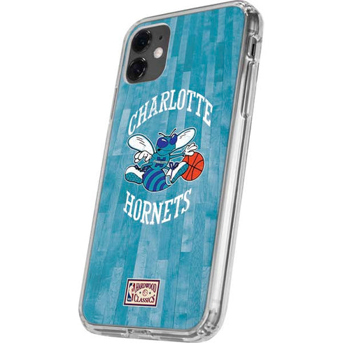 NBA Charlotte Hornets Hardwood Classics iPhone 11 Clear Case