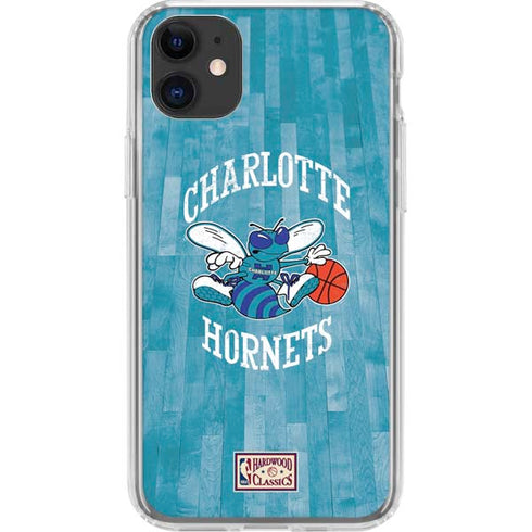 NBA Charlotte Hornets Hardwood Classics iPhone 11 Clear Case