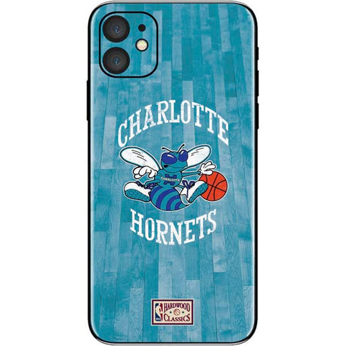 NBA Charlotte Hornets Hardwood Classics iPhone 11 Skin