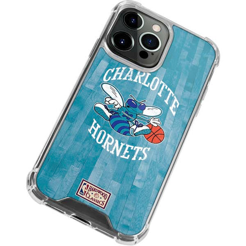 NBA Charlotte Hornets Hardwood Classics iPhone 13 Pro Max Clear Case
