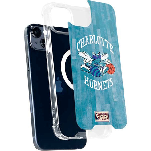NBA Charlotte Hornets Hardwood Classics iPhone 15 Plus MagSafe Case