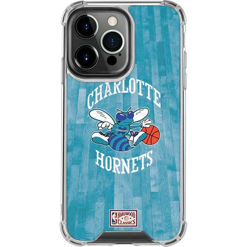 NBA Charlotte Hornets Hardwood Classics iPhone 14 Pro Clear Case