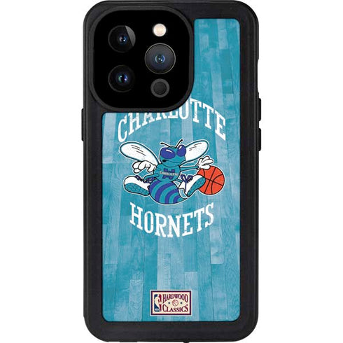 NBA Charlotte Hornets Hardwood Classics iPhone 14 Pro Waterproof Case