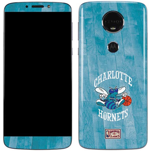 NBA Charlotte Hornets Hardwood Classics Moto E5 Plus Skin