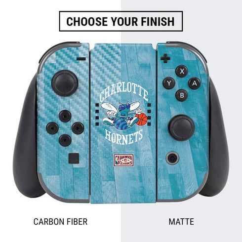 NBA Charlotte Hornets Hardwood Classics Nintendo Switch Bundle Skin