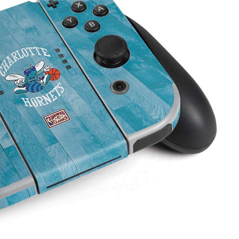 NBA Charlotte Hornets Hardwood Classics Nintendo Switch OLED (2021) Skin