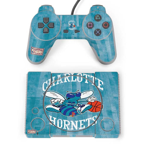NBA Charlotte Hornets Hardwood Classics PlayStation Classic Bundle Skin