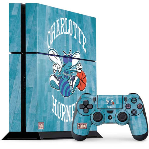NBA Charlotte Hornets Hardwood Classics PS4 Console and Controller Bundle Skin