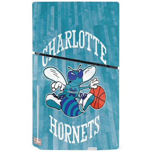 NBA Charlotte Hornets Hardwood Classics PS5 Slim Disk Console Skin