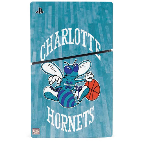 NBA Charlotte Hornets Hardwood Classics PS5 Slim Digital Edition Console Skin