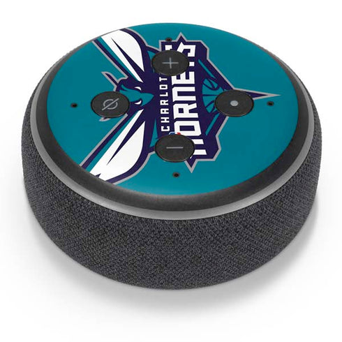 NBA Charlotte Hornets Large Logo Amazon Echo Dot Skin